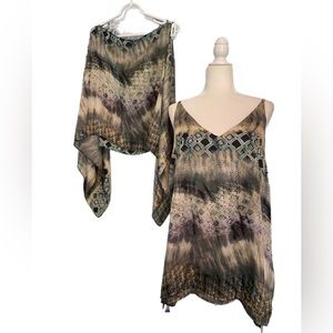 Mesmerize tunic and shall set colorful size XL